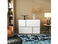 HANAH HOME Komoda Mares White Grey