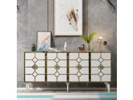 HANAH HOME Komoda Cagla White Gold