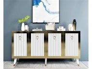 HANAH HOME Komoda Bare White Gold