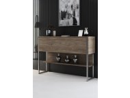 HANAH HOME Komoda Luxe Silver Walnut