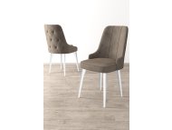 HANAH HOME Set 4 stolice Newa Cappuccino White