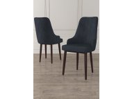 HANAH HOME Set 4 stolice Trex Anthracite Brown