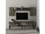 HANAH HOME TV polica Viola Anthracite