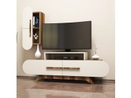 HANAH HOME TV polica Rose S Walnut Cream