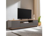 HANAH HOME TV polica Veramont Anthracite Atlantic Pine