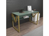 HANAH HOME Radni sto Lona Green Gold