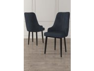 HANAH HOME Set 2 stolice Trex Anthracite Black