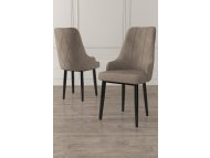 HANAH HOME Set 2 stolice Trex Cappuccino Black