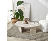 HANAH HOME Sto za dnevnu sobu Rock Travertine