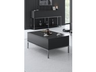 HANAH HOME Sto za dnevnu sobu Lord Anthracite Silver