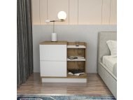 HANAH HOME Noćni stočić Rena White Oak