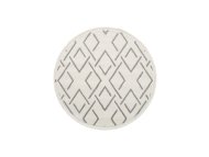 Conceptum Hypnose Vetrina 3609 Krem - sivi okrugli tepih 100 cm (860BLN3535)