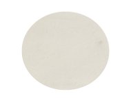 Conceptum Hypnose Oval Plush Okrugli beli tepih 100 cm (202BLY1353)