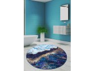 Conceptum Hypnose Ocean okrugli tepih plave boje 100 cm (882CHL3597)