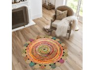 CONCEPTUM HYPNOSE HMNT933 Multicolor okrugli tepih duginih boja 100 cm (477HFT2207)