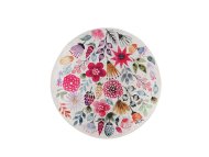 CONCEPTUM HYPNOSE Drenaj Cap Multicolor okrugli tepih beli sa cvetnim printom 100 cm (287CHL1434)