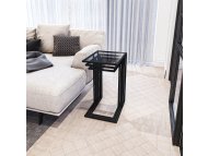 HANAH HOME Ibiza Black Smoked Glass set stolova