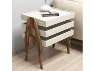HANAH HOME Roma Walnut Cream set stolova