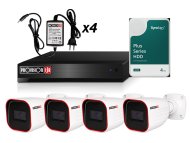 PROVISION Komplet video nadzor: 4x Provision kamere , snimač , HDD 4TB i 4 x napajanje