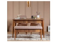 HANAH HOME Trpezarijski set Vina 0900 Walnut Stone