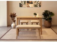 HANAH HOME Trpezarijski set Vina Mini 04 1005 Oak Cream