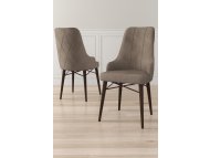 HANAH HOME Set 6 stolica Neta Cappuccino Brown