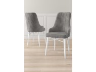 HANAH HOME Set 6 stolica Neta Grey White