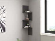 HANAH HOME Zidna polica Zikzak Anthracite