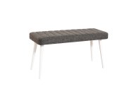 HANAH HOME Klupa Stormi Bench White Anthracite (869VEL5265)