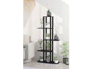 HANAH HOME Drveni štand za biljke Gardenia Flower Bed Black