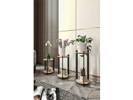 HANAH HOME Drveni štand za biljke Flower Desk Round