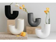 WALLXPERT Vaza set Crno Bela Grei Krem CY0090