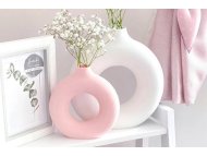 WALLXPERT Vaza set Iskandinav Halka White Pink