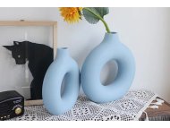 WALLXPERT Vaza set Iskandinav Halka Light Blue
