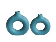 WALLXPERT Vaza set Iskandinav Halka Turquoise