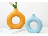 WALLXPERT Vaza set Iskandinav Halka Blue Orange