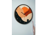 WALLXPERT Dekorativni zidni sat Pinognbtmı multicolor