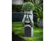 WALLXPERT Vaza od poliestera Gormedim grei - black