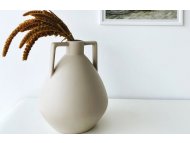 WALLXPERT Krem keramička vaza CY0127