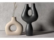 WALLXPERT Crna keramička vaza CY0100