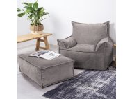 ATELIER DEL SOFA 1-Seat Sofa Notre Set Light Grey