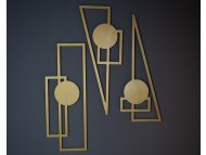 WALLXPERT Set ukrasnih metalnih dodataka (3 komada) Trident APT426