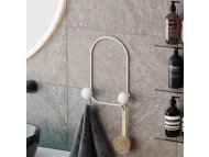 WALLXPERT Metalna zidna kuka bele boje Frog B