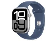 APPLE Watch S10 GPS 46mm Silver Alu Case with Denim Sport Band - S/M (mwwl3qv/a)