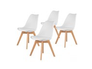 MODERNHOME Filipo Trpezarijske stolice set 4 kom Bela