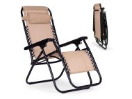 MODERNHOME Baštenska fotelja Zero Gravity Beige