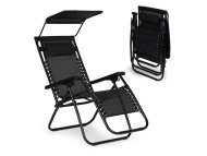 BOLZZ PODESIVA BASTENSKA FOTELJA SA TENDOM BLACK