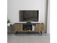 HANAH HOME TV polica Ekvador Walnut Black