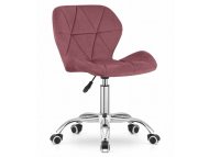 ModernHome Kancelarijska stolica Ferra sa točkovima dark pink Velvet