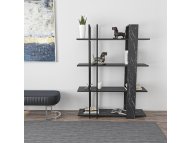HANAH HOME Polica za knjige Onno Black White